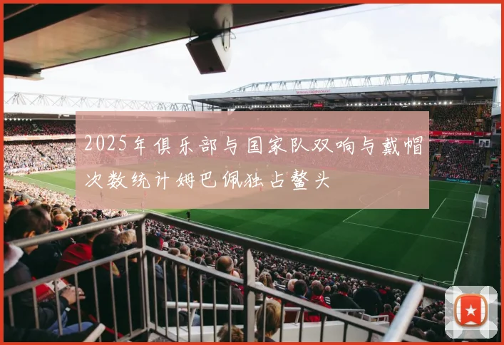2025年俱乐部与国家队双响与戴帽次数统计姆巴佩独占鳌头